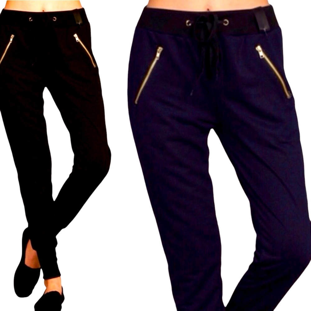 Cuffed Joggers Women Color Navy Size S/M